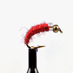 Bead head shaggy red