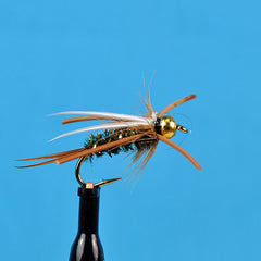 Bead head prince rubber leg