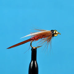 Bead head prince nymph red krystal flash