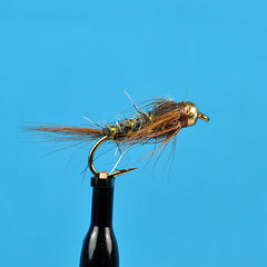 Bead head march brown soft hackle