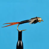 Bead head copper john black