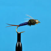 Bead head copper john blue