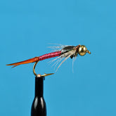 Bead head copper john pink