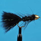 Cone head woolly bugger black