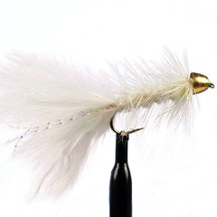 Cone head woolly bugger white