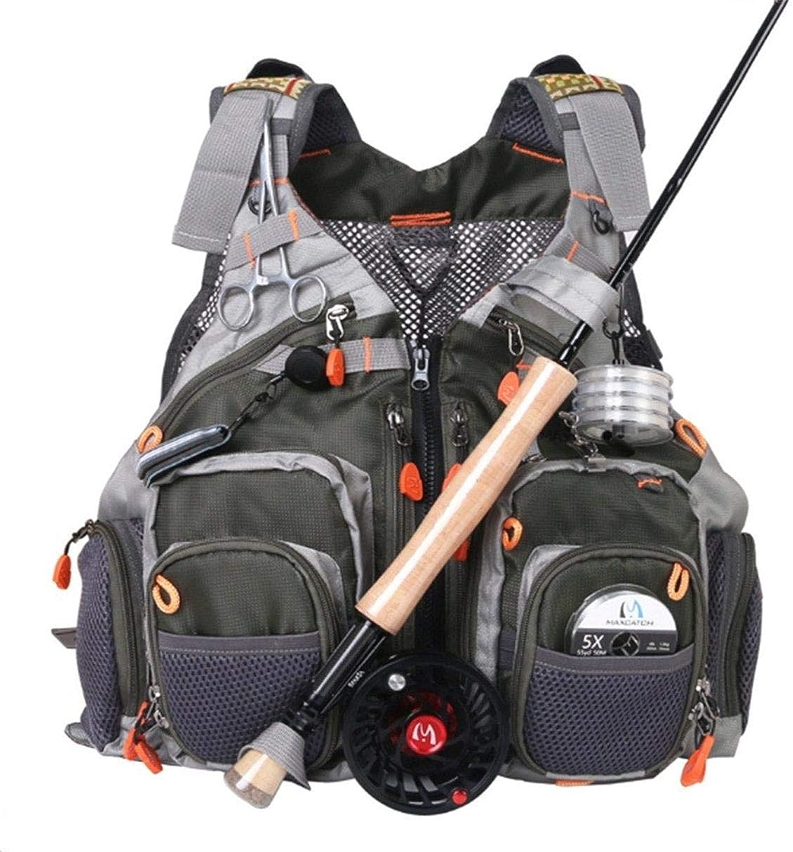 Fly Fishing Vest Pack for Men and Women Adjustable Outdoor Fishing