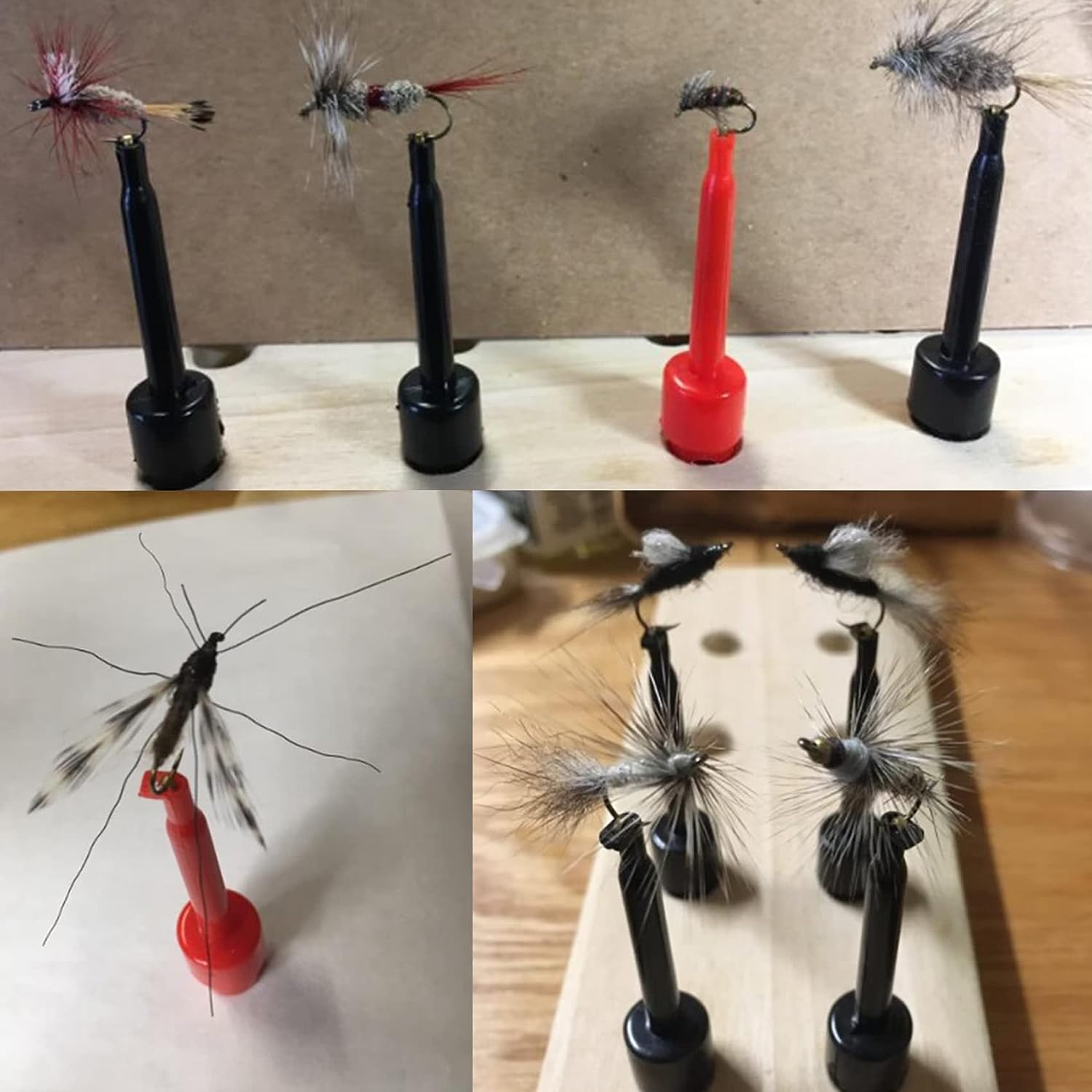 6pcs Fly Hook Hackle Pliers, Flies Lures or Hooks Display – Fly Fish Flies