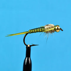 Bead Head woven stone fly olive