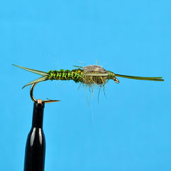 Woven stone fly nymph olive