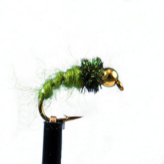 Bead head caddis green