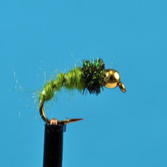 Bead head caddis green