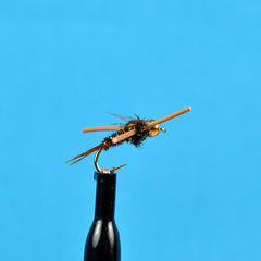 Bead head pheasant tail rubber leg