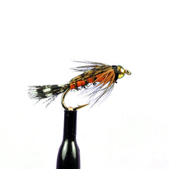 Bead head tellico nymph orange