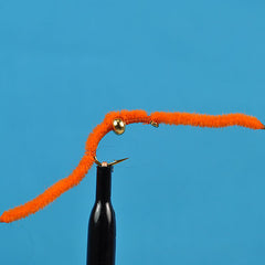 Bead head san juan worm orange