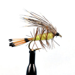 Palmered Caddis Yellow