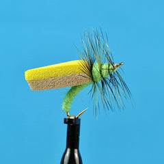 Foam wing caddis bright green