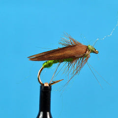 Slow water caddis olive