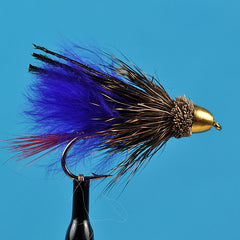 Conehead marabou muddler purple