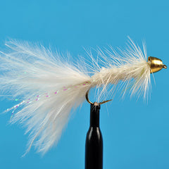 Cone head woolly bugger white