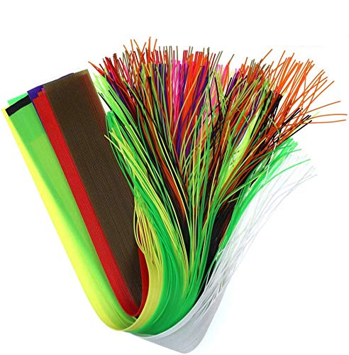 10pcs Mix Color 40 Strands/Pack 30CM Length Micro Silicone Rubber Skir –  Fly Fish Flies