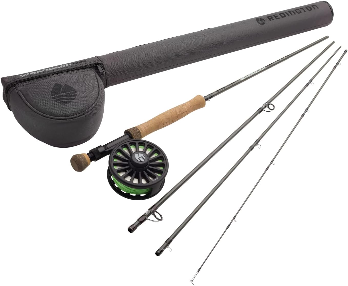 Redington Wrangler Fly Fishing Kit, Medium Fast Action Rod, Crosswater  Reel, Fly Line, Leader, & Carrying Case - Bass