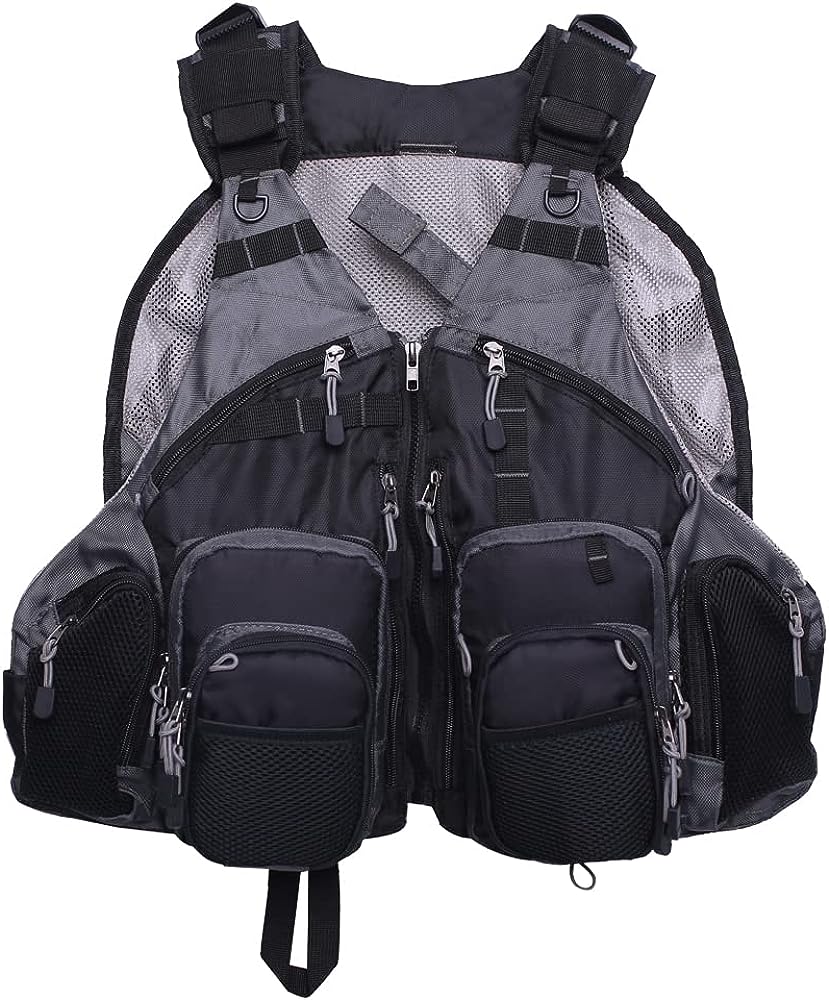 Women and Mens Outdoor Activity Fly Bass Fishing Vest Backpack
