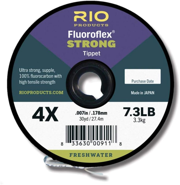 Rio Fishing Products FLUOROFLEX Strong Tippet 30YD 3X – Fly Fish Flies