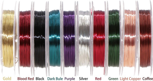 20PCS Metallic Yarn Thread for Steelhead or Body of Nymph Fly Tying